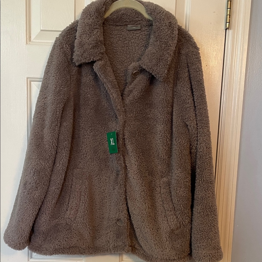 32 Degrees Gray Teddy Jacket